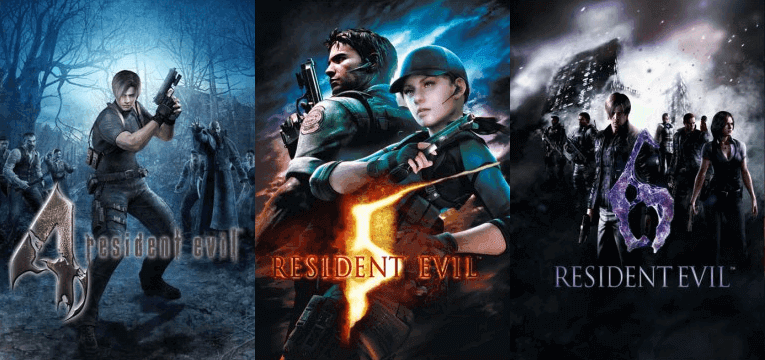 Resident Evil 4, 5 et 6