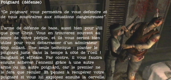 RESIDENT EVIL (Remake) - Poignard