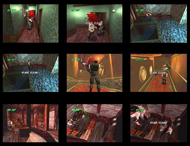 Resident Evil SATURN - Battle Mode (stage 1 à 4)